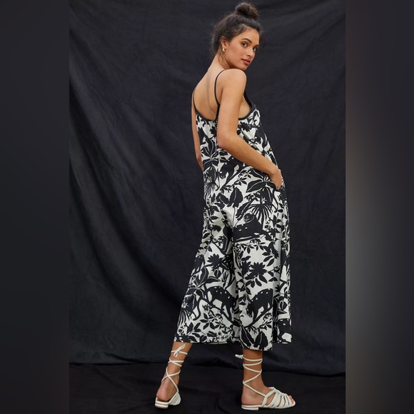 Anthropologie Maeve Chrysanthemum Wide-Leg Jumpsuit - Picture 2 of 5